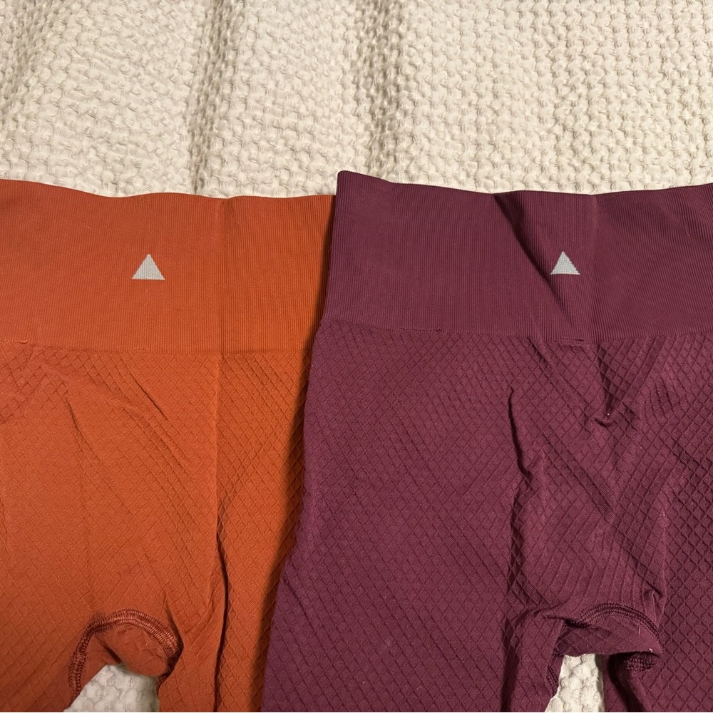 Women's Orange and Purple Leggings
